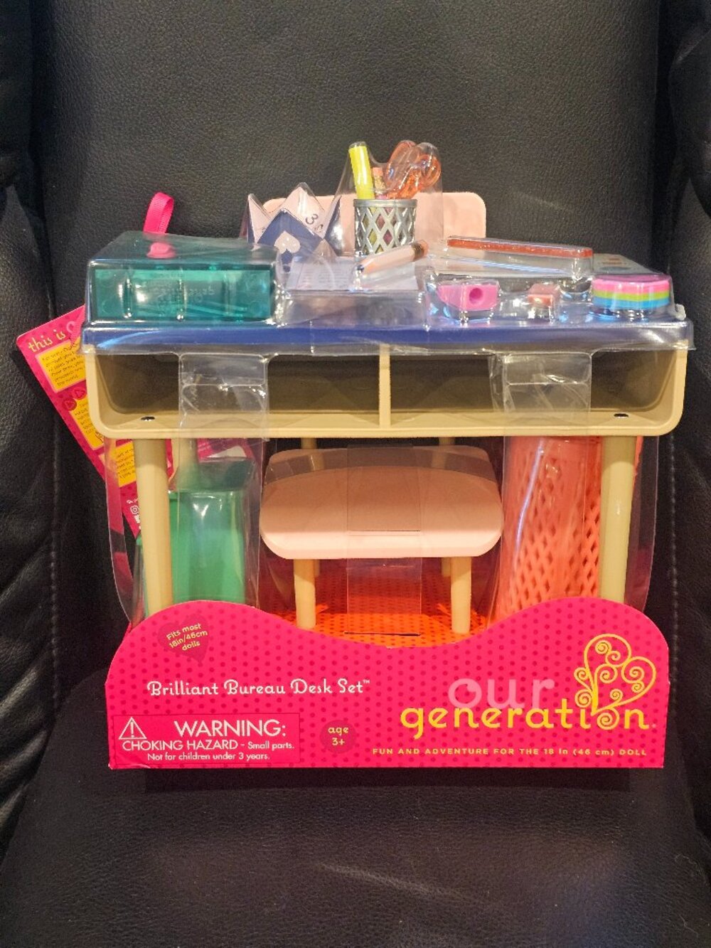 Our Generation Brilliant Bureau Home Desk Accessory Set For 18" Dolls